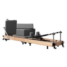 Nash Foldable Oak Wood Pilates Reformer Bed